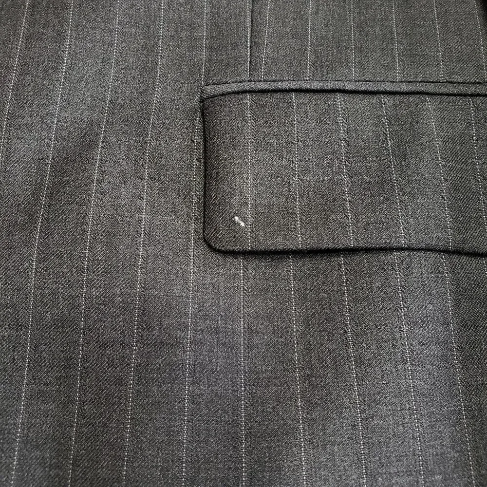 Lauren Ralph Lauren Gray Pinstriped Suit Jacket Sz 46R